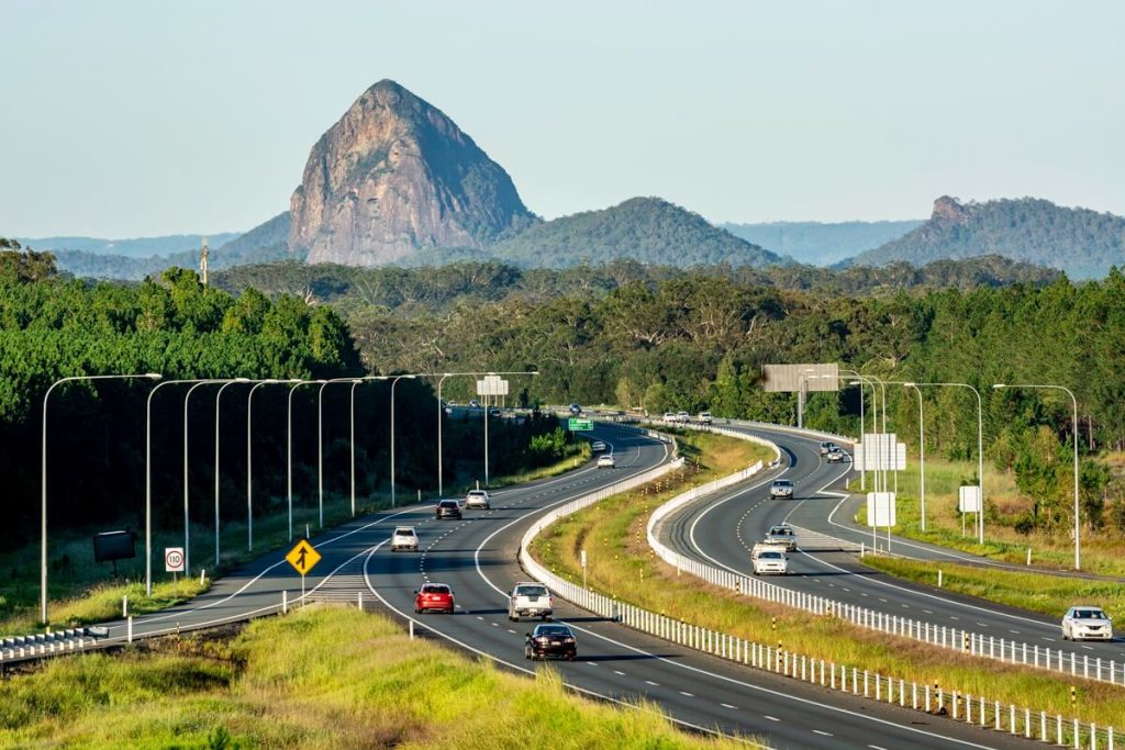 Gympie Road on the Sunshine Coast - compulsory land acquisitions have been made by the Government to work ont he Mooloolaba Transport Corridor and Caloundra Transport Corridor Upgrades